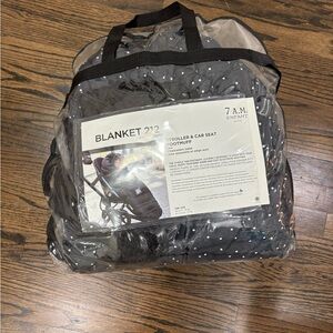 7 A.M. Enfant Black Stroller Blanket